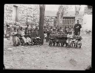 École de village au Mont-Liban avant la Première Guerre mondiale
